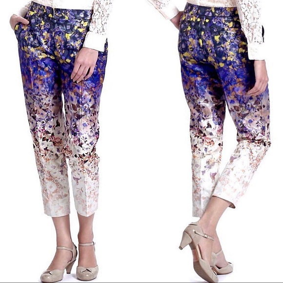 Anthropologie LEIFSDOTTIR Ombrè Flora Pants